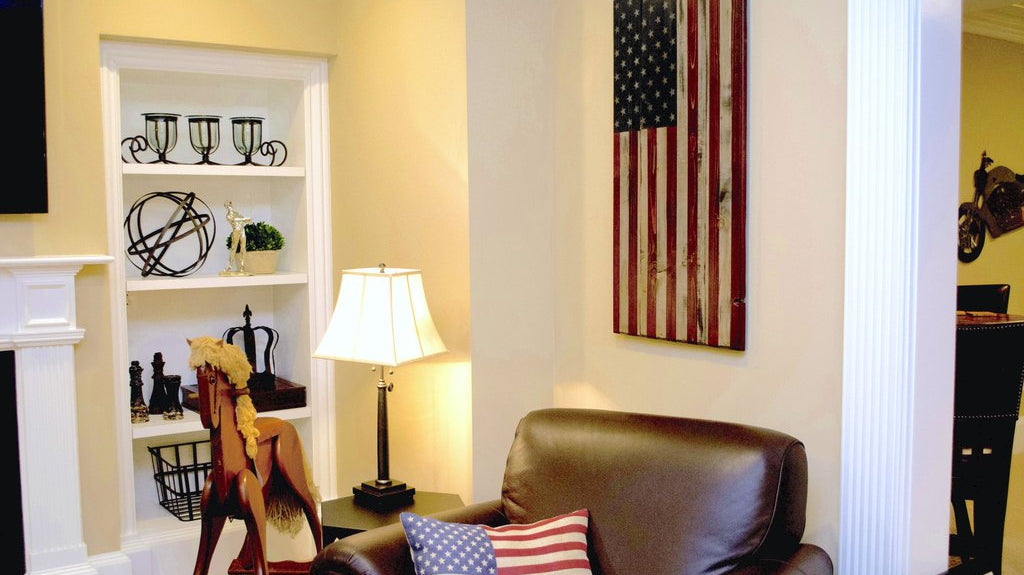 Vertical American Flag - Perfect art for narrow walls