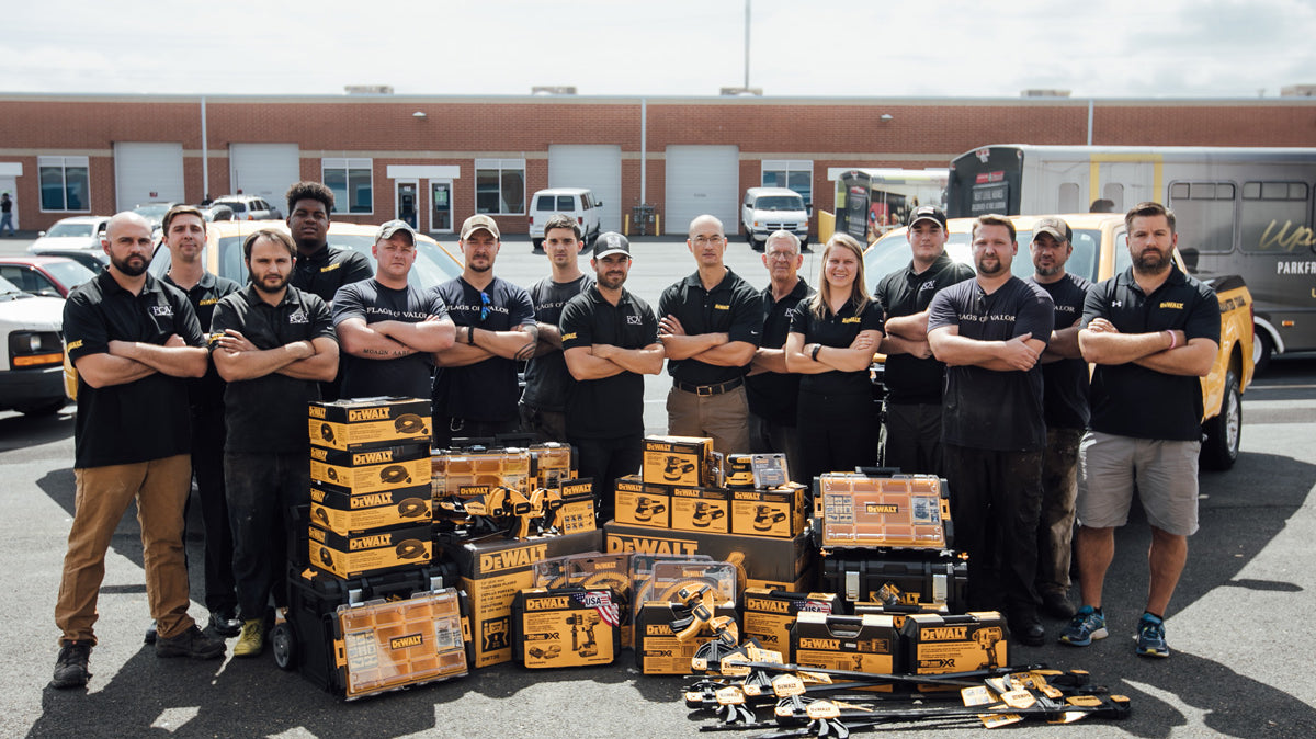 Flags of Valor and DEWALT tools - Made in America Matters