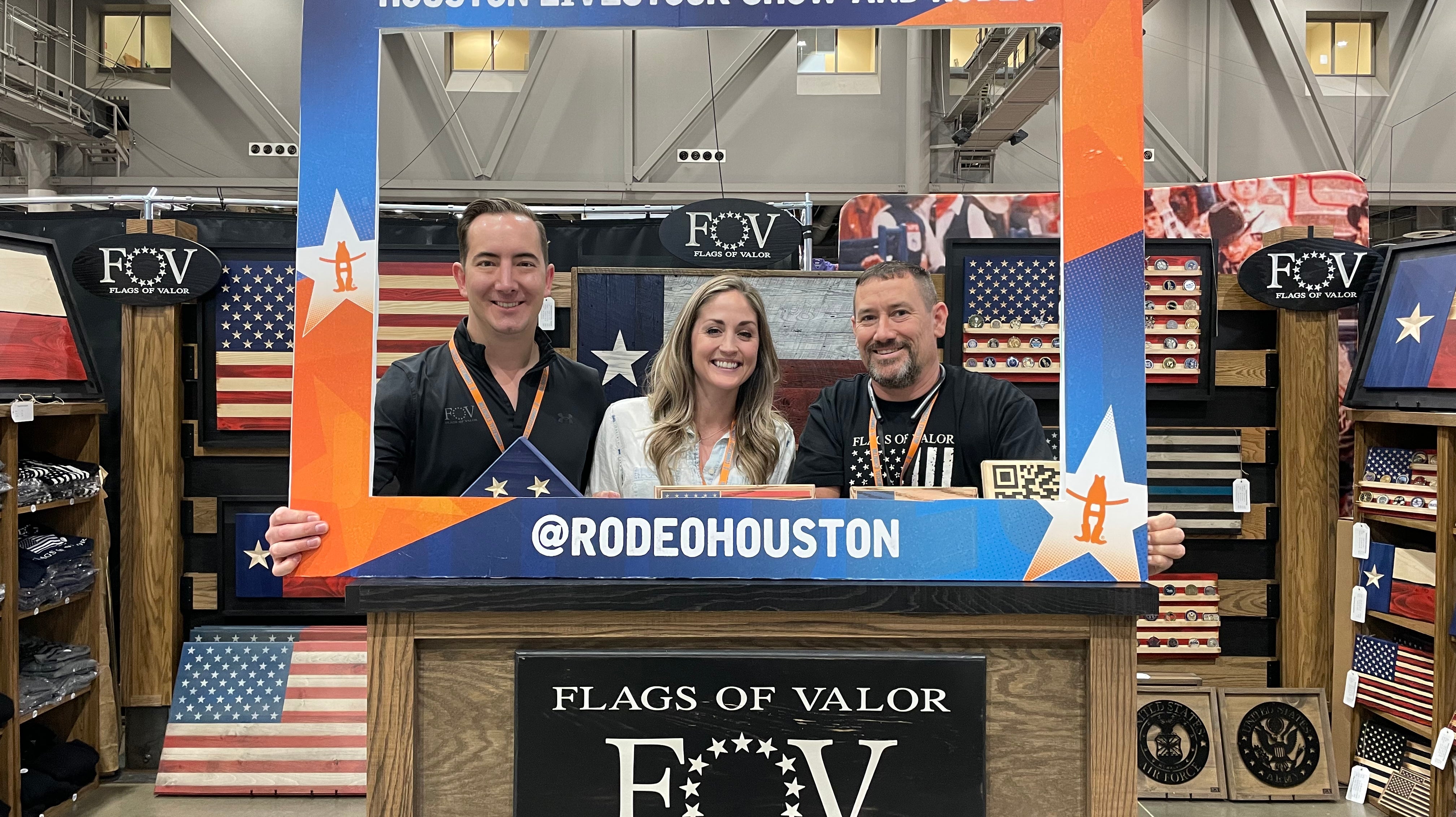 At the Houston Livestock Show & Rodeo with Camp Hope