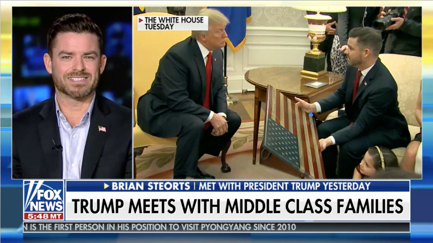 Brian Steorts on FOX News sharing Flags of Valor story about hiring Veterans and creating exceptional Wooden American Flags and