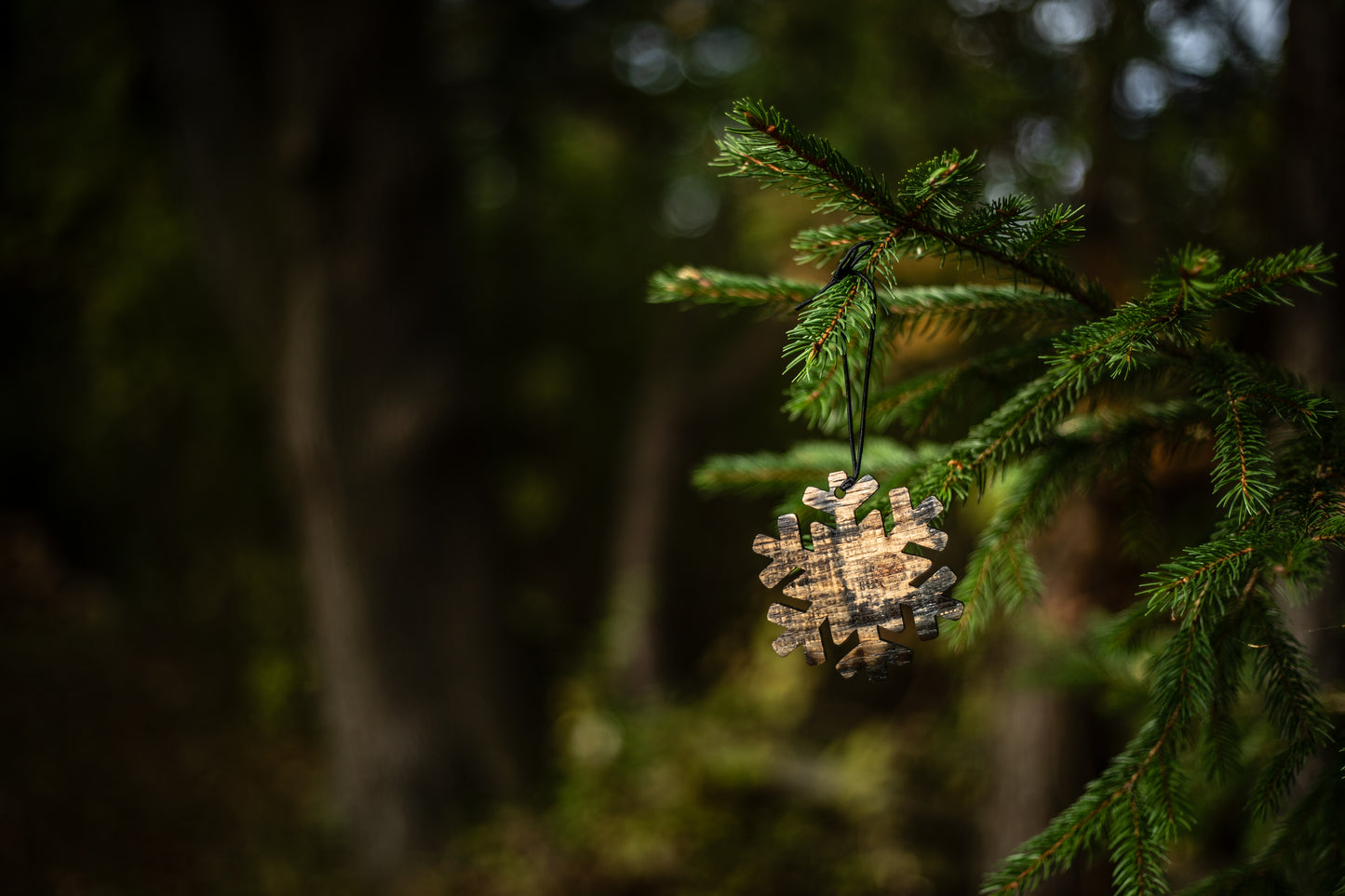 Bourbon Barrel Snowflake Ornament