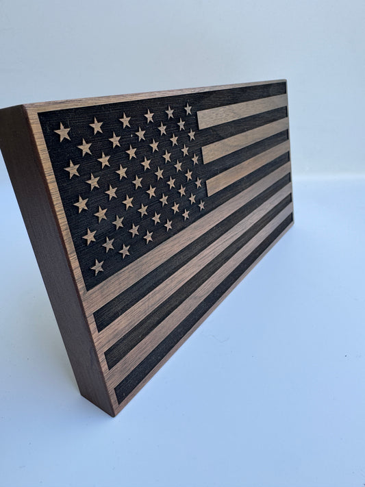 Walnut Desk Flag