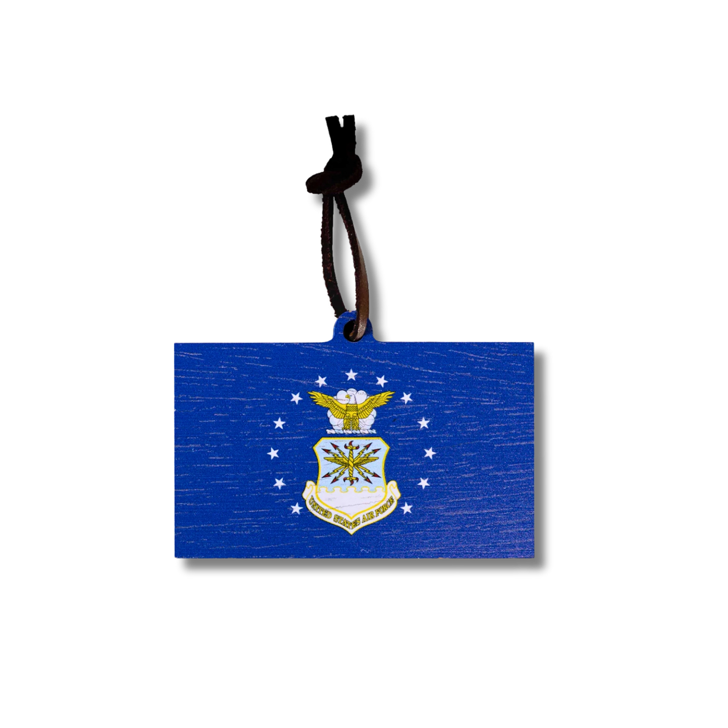 Air Force Flag Wooden Christmas Ornament
