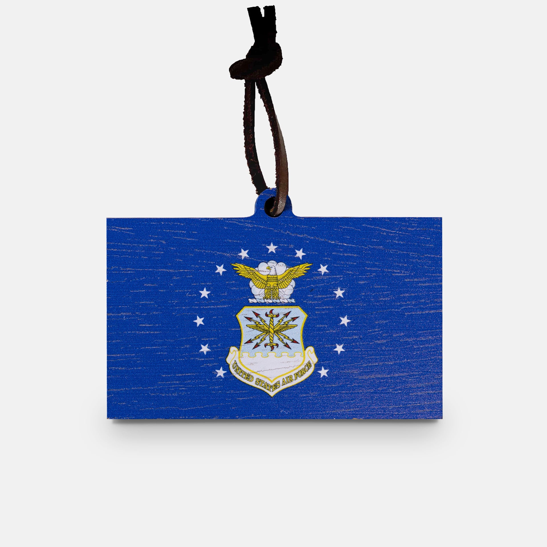 Air Force Flag Wooden Christmas Ornament