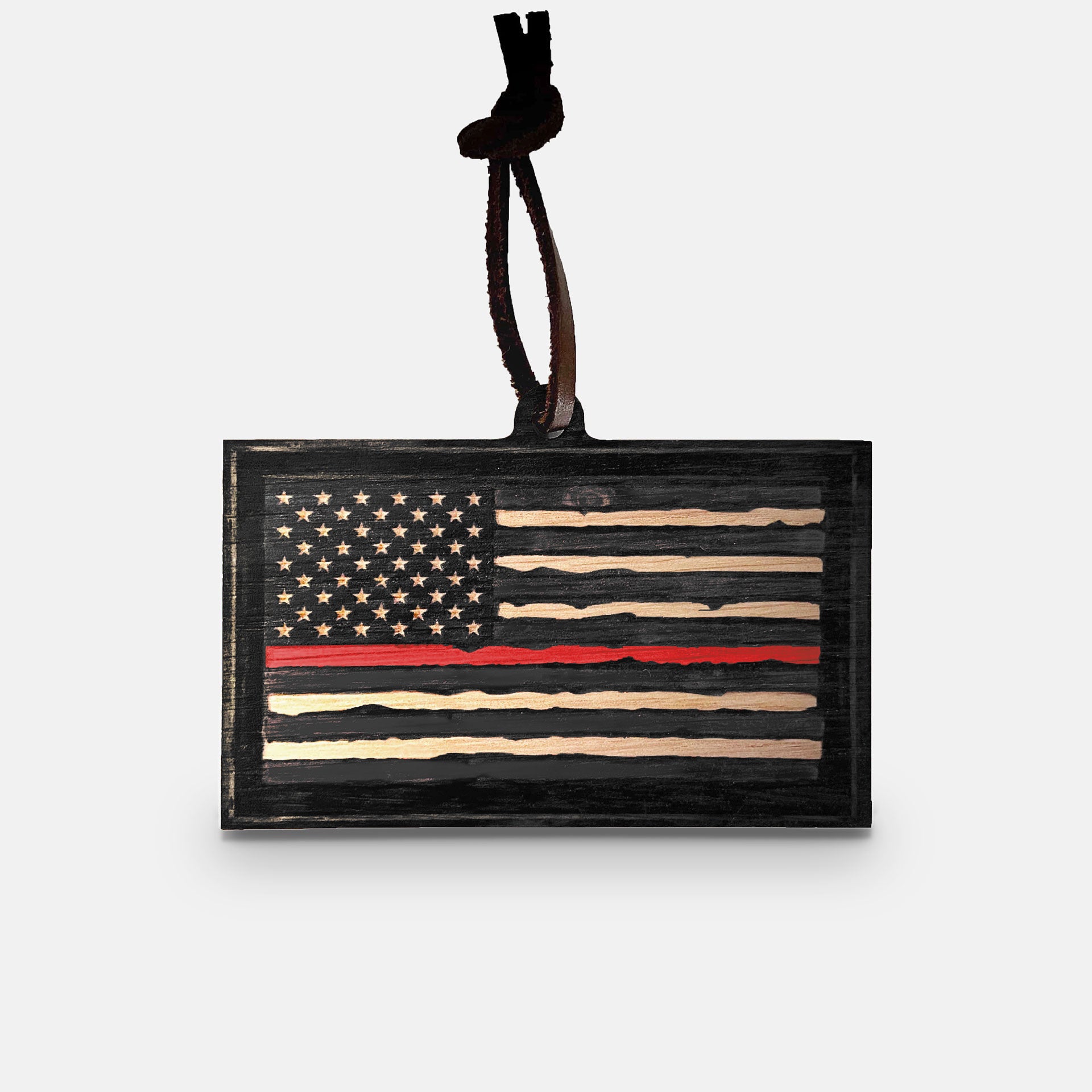 Thin Red Line Flag Christmas Ornament