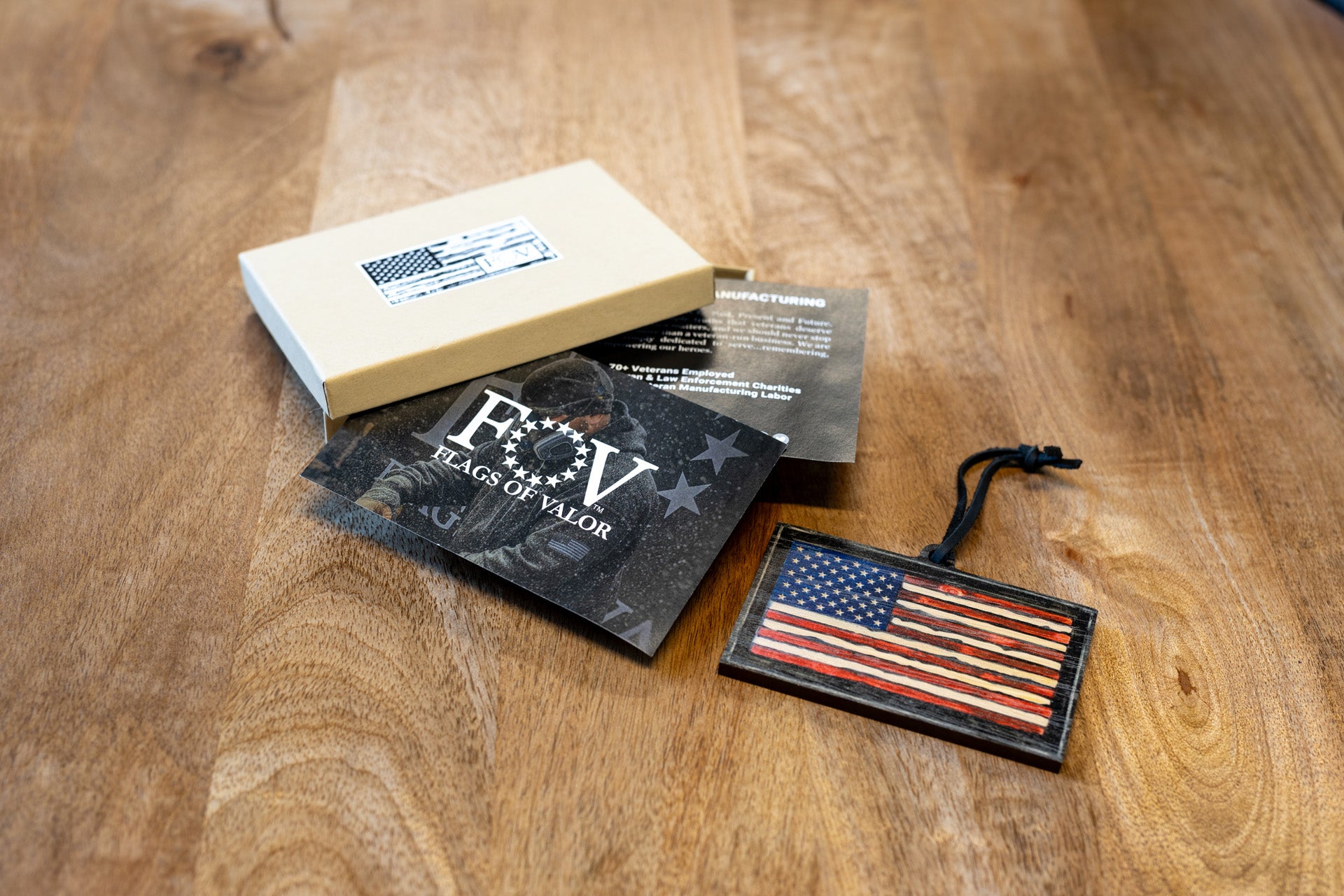 American Flag Christmas Ornament