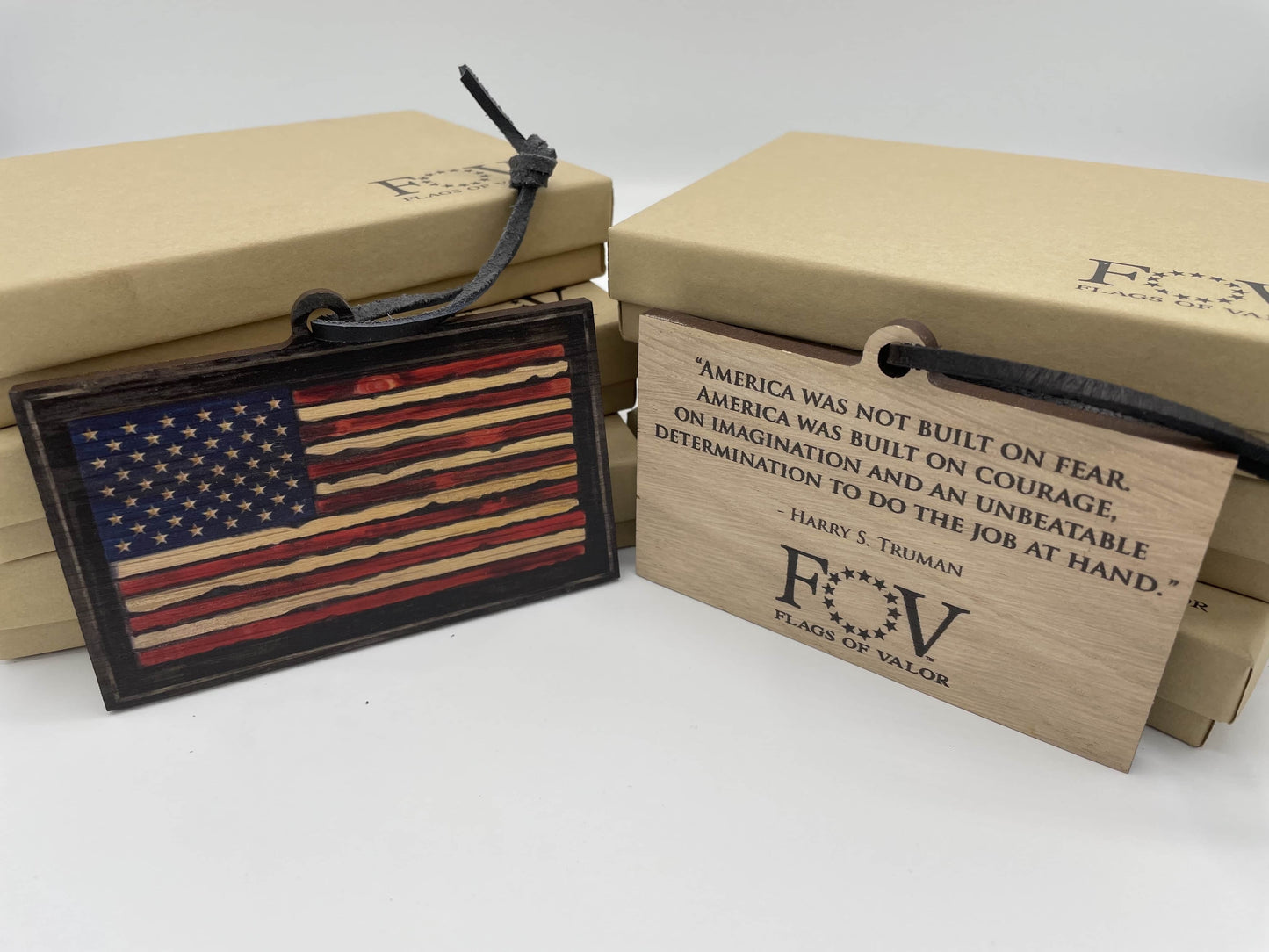 American Flag Christmas Ornament