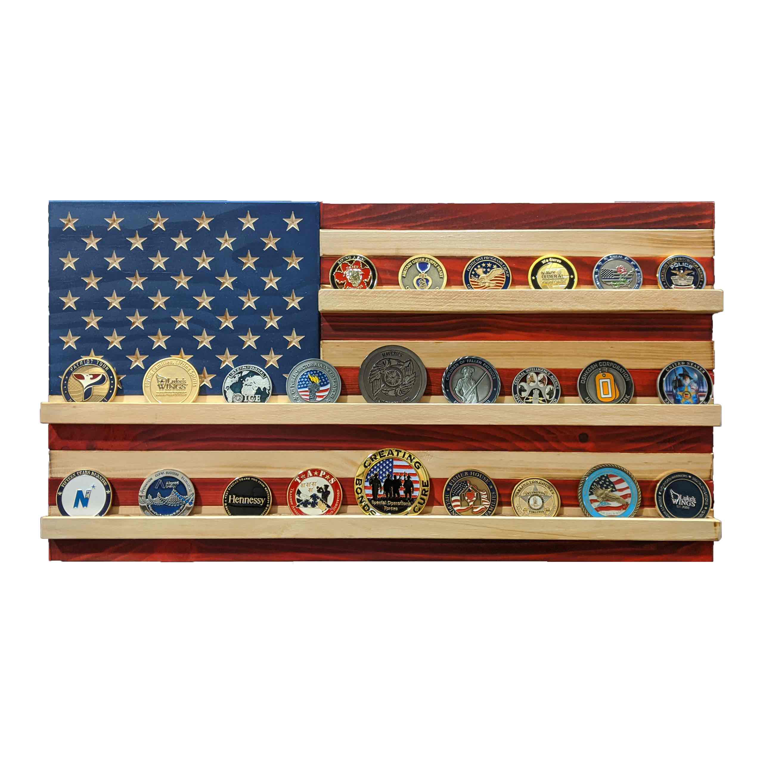 Challenge Coin Holder Flag