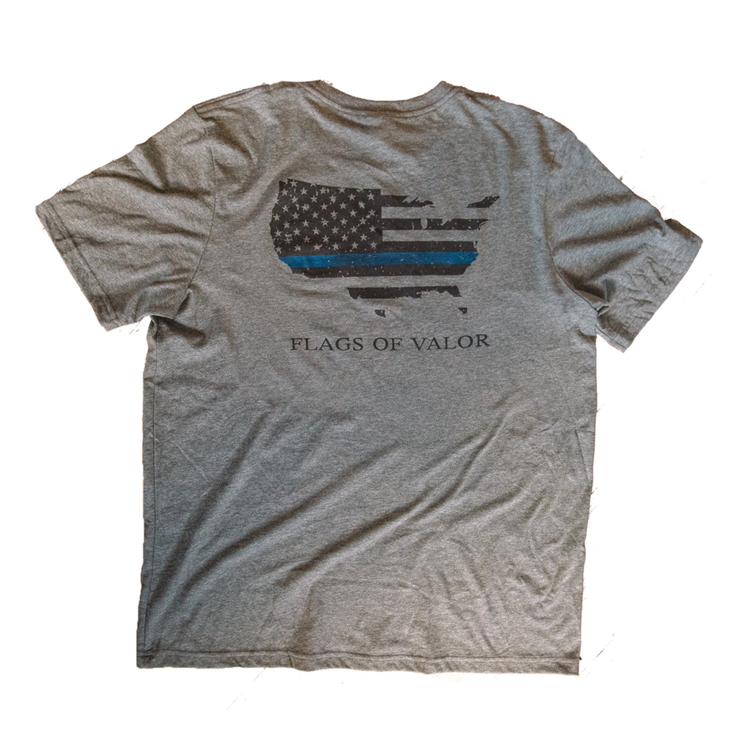Thin Blue Line - American Flag Shirt - Front