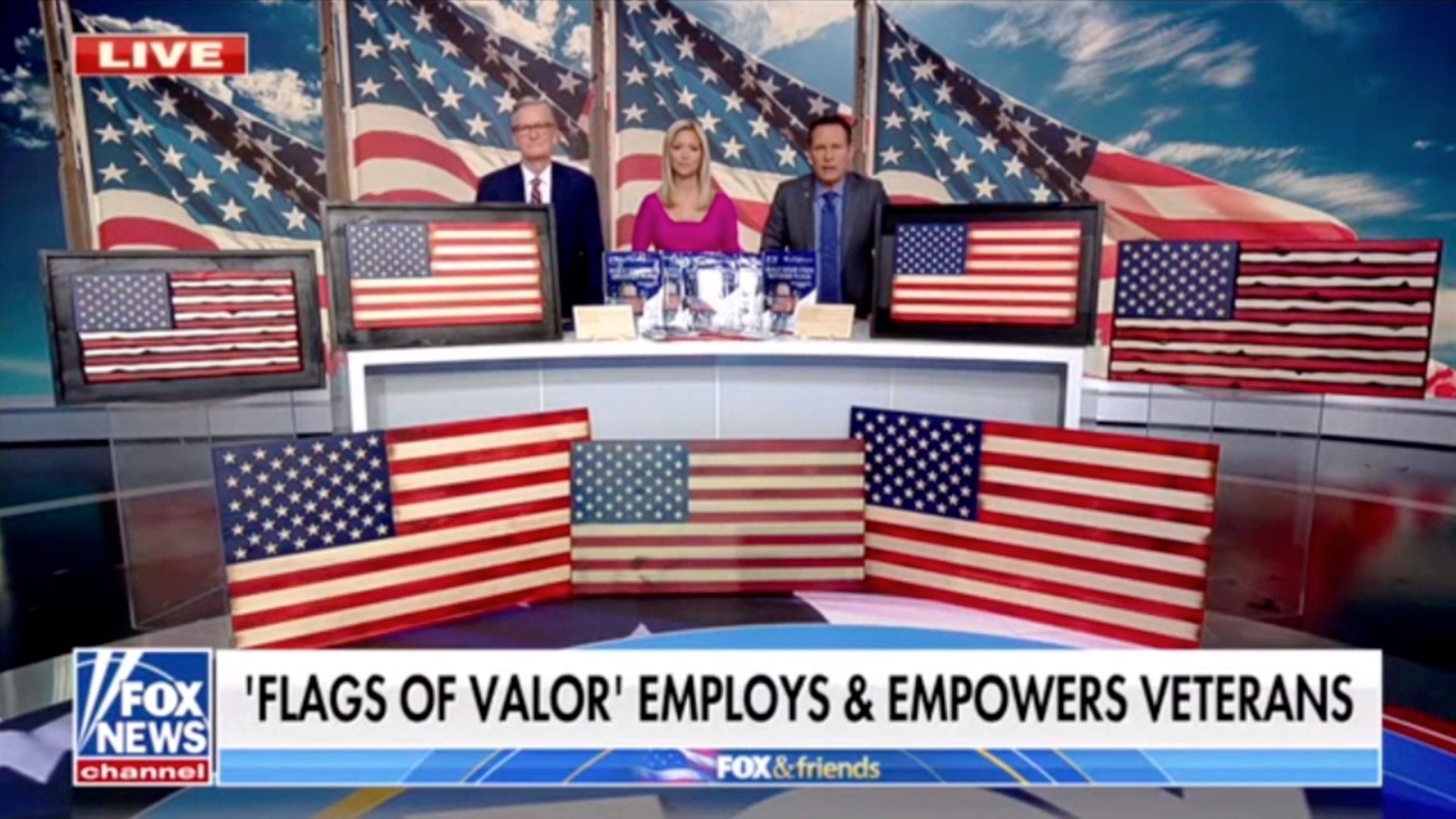 Flags on Fox & Friends - Grateful