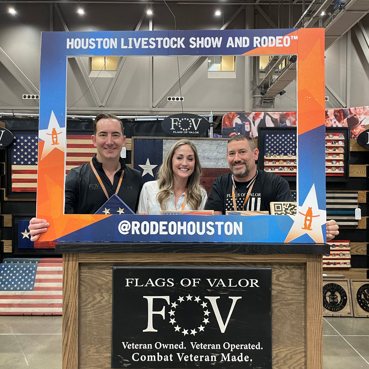 At the Houston Livestock Show & Rodeo with Camp Hope – Flags Of Valor