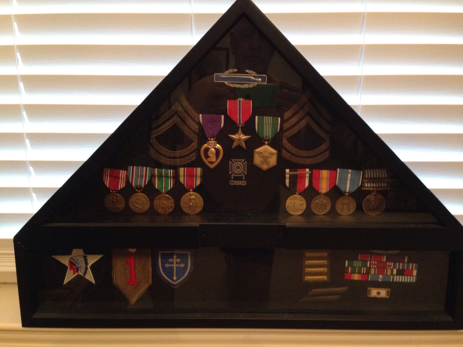 Guy Parks Army Sergeant Medals Portraits of Valor Flags of Valor 