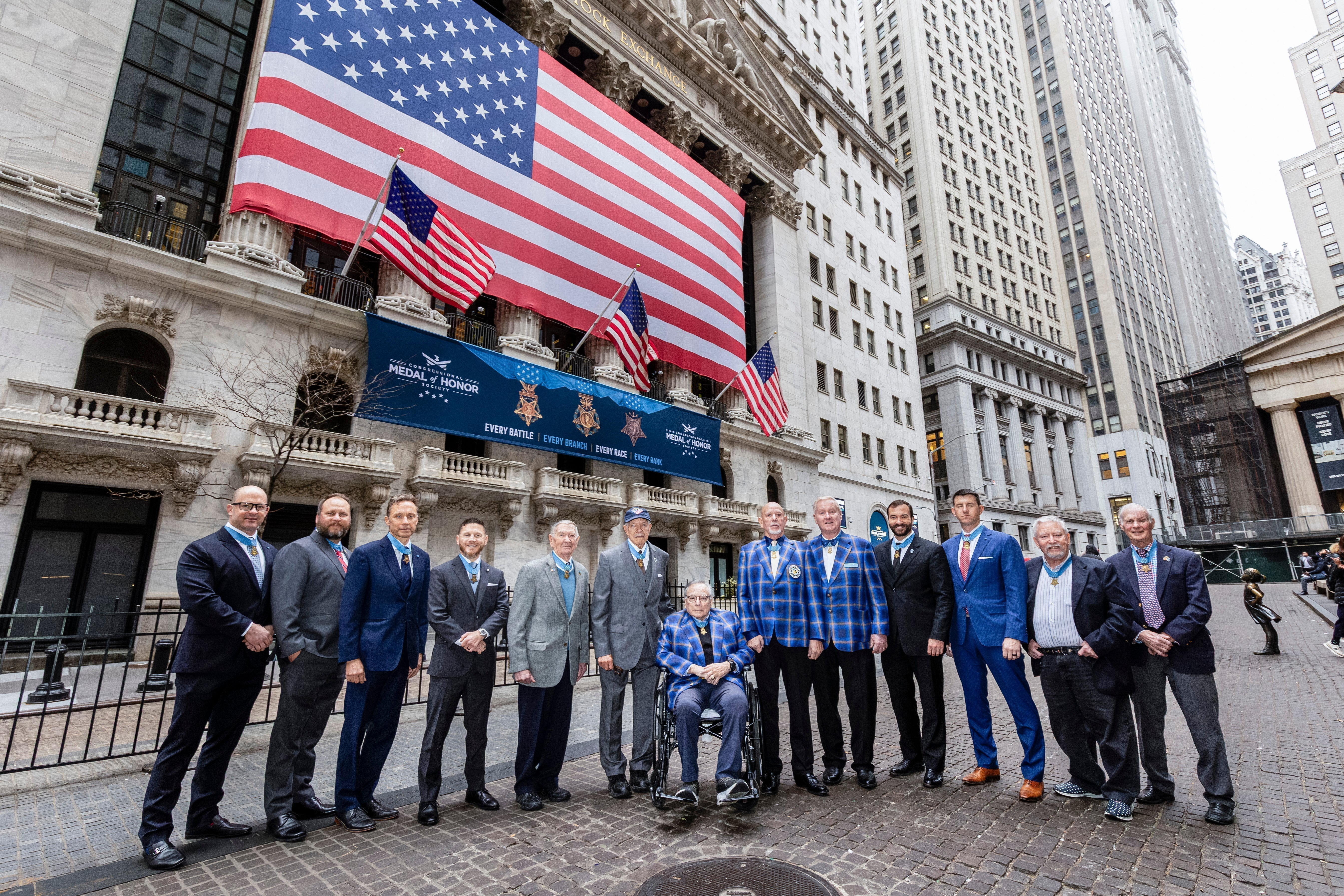 Medal of Honor recipients during Medal of Honor Month events in New York City