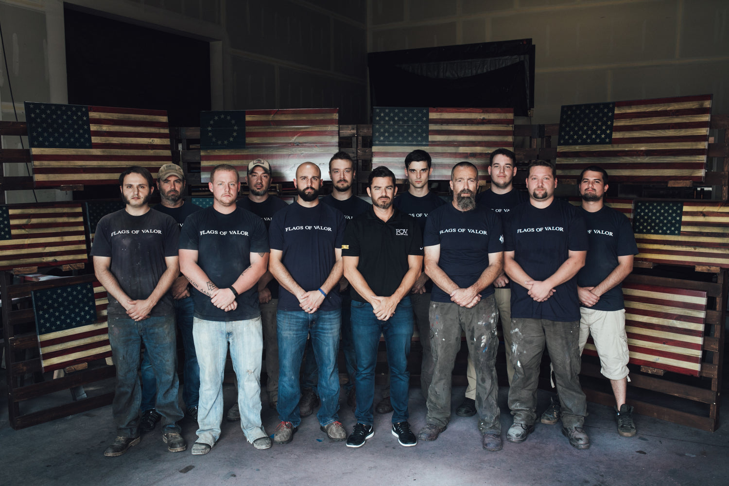 Growing team of veterans hired at Flags of Valor at second location for American Made wood flags