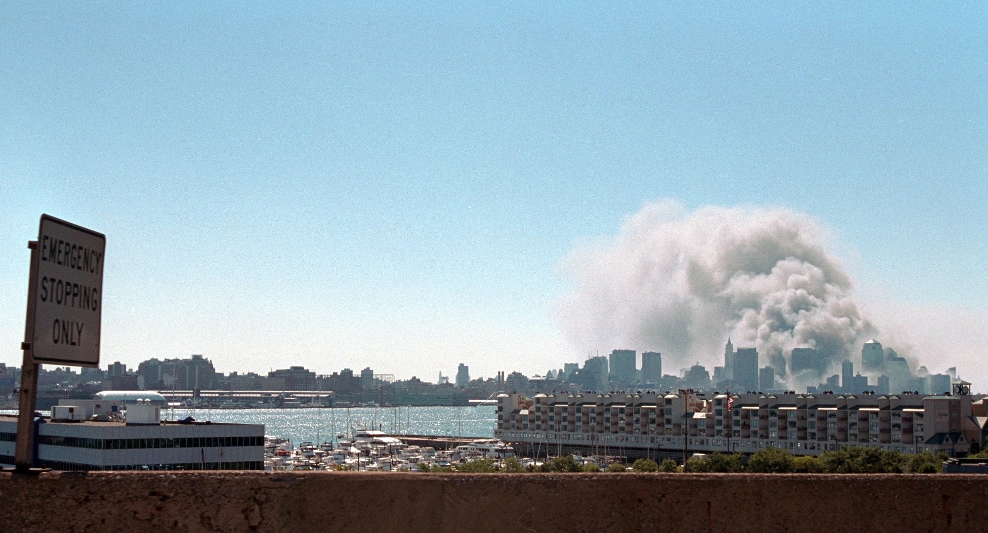 New York City Skyline September 12th, 2001 - The Day After 9/11