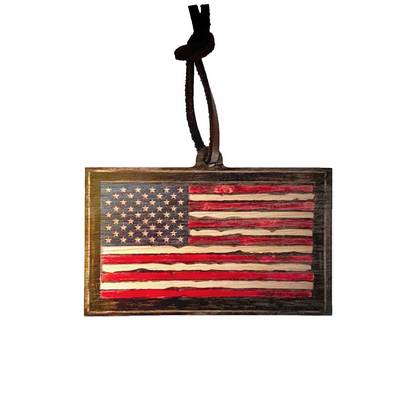 American Flag Christmas Ornament