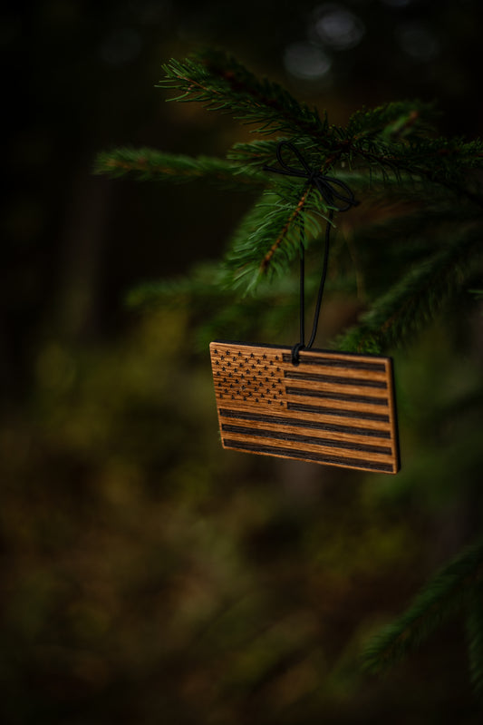 Bourbon Barrel Flag Ornament