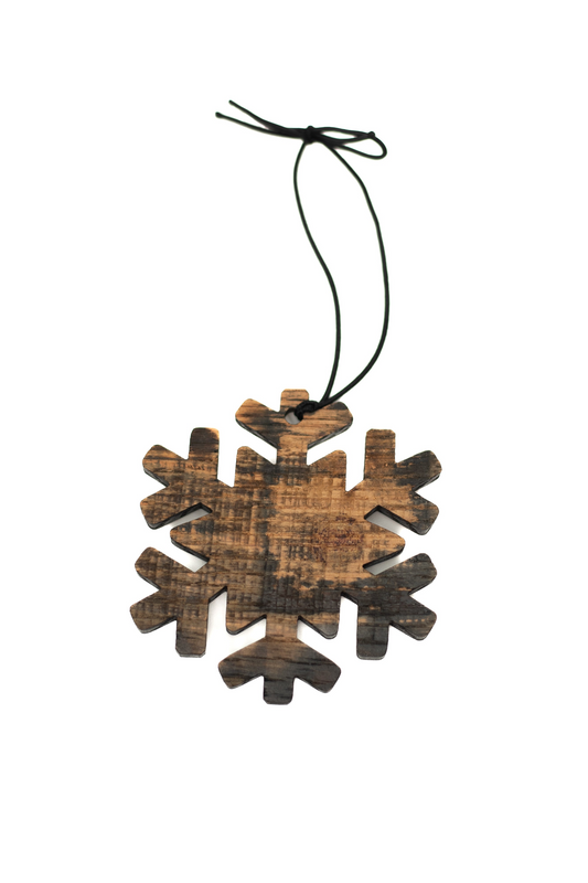 Bourbon Barrel Snowflake Ornament