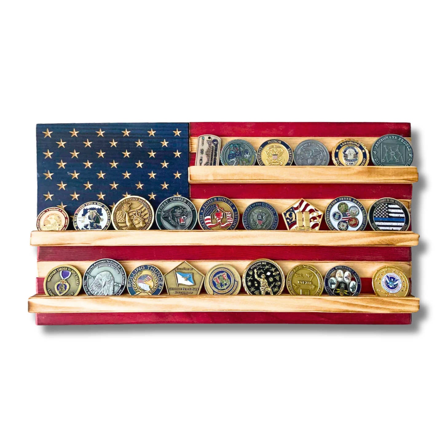Challenge Coin Holder Flag