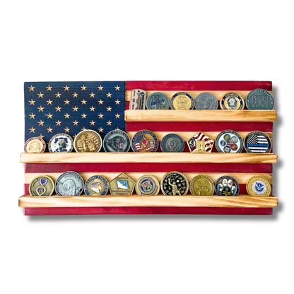 Challenge Coin Holder Flag