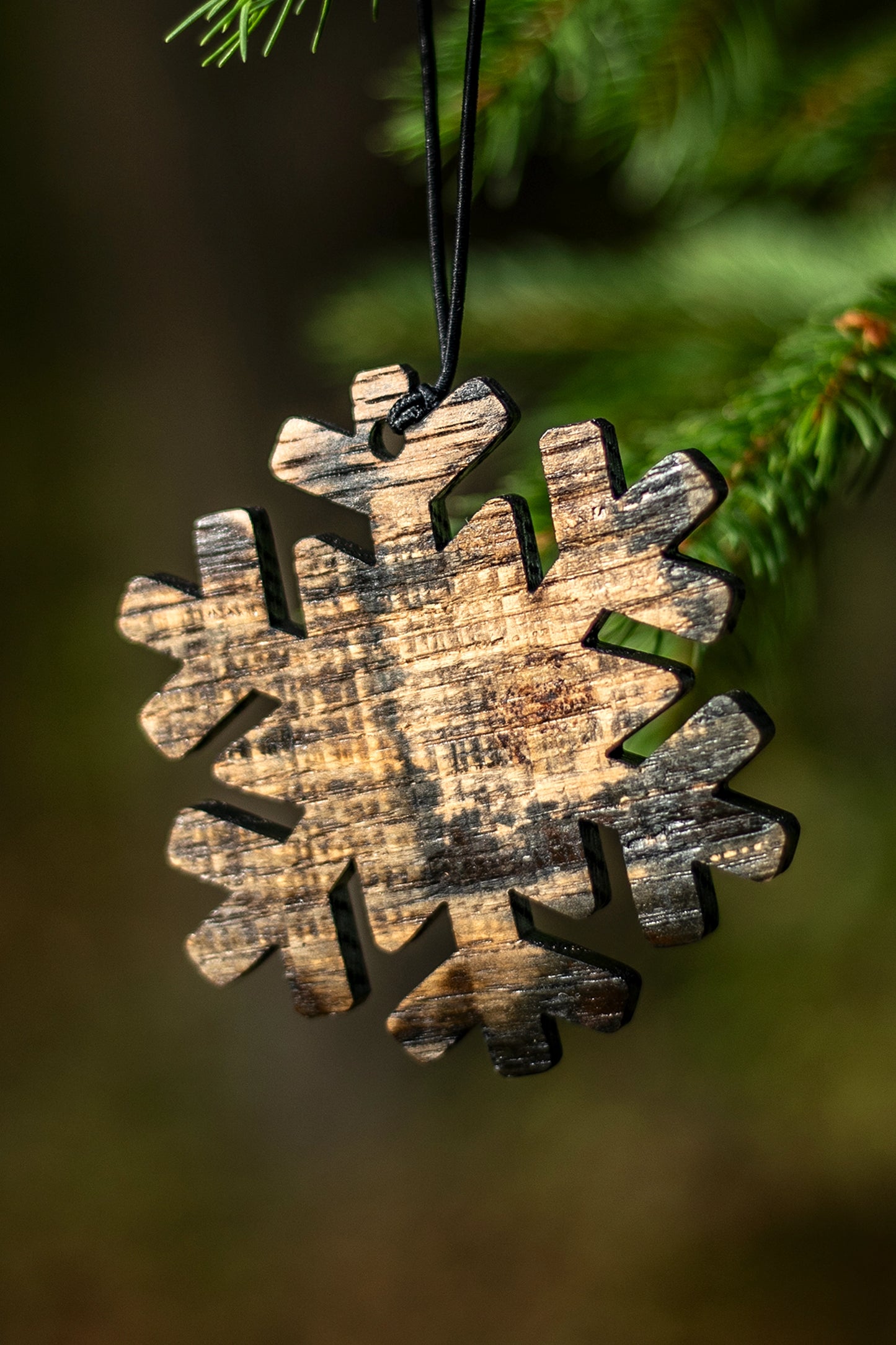Bourbon Barrel Snowflake Ornament