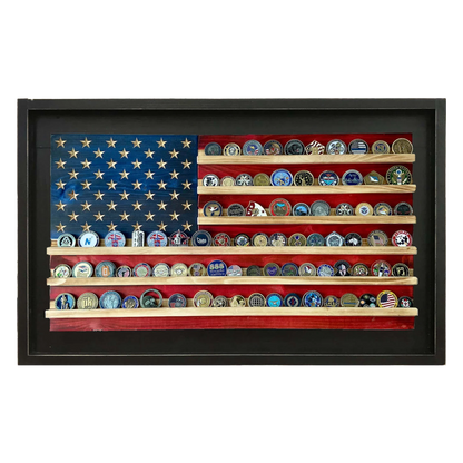 Challenge Coin Holder Flag