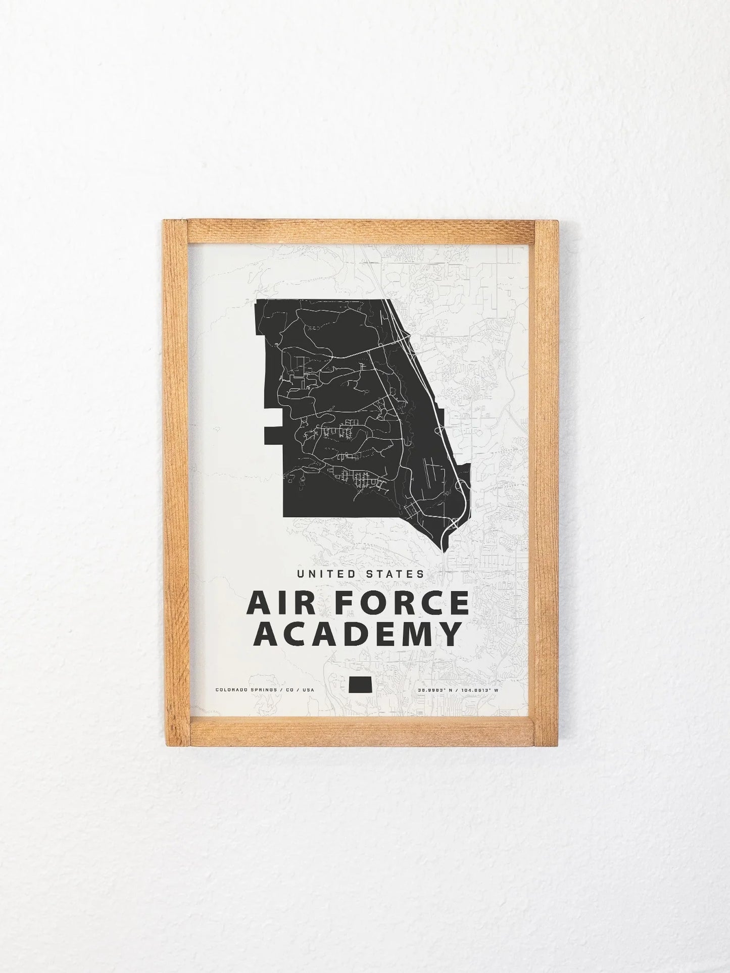 Framed Military Base Map