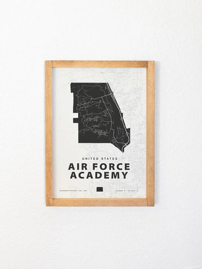 Framed Military Base Map