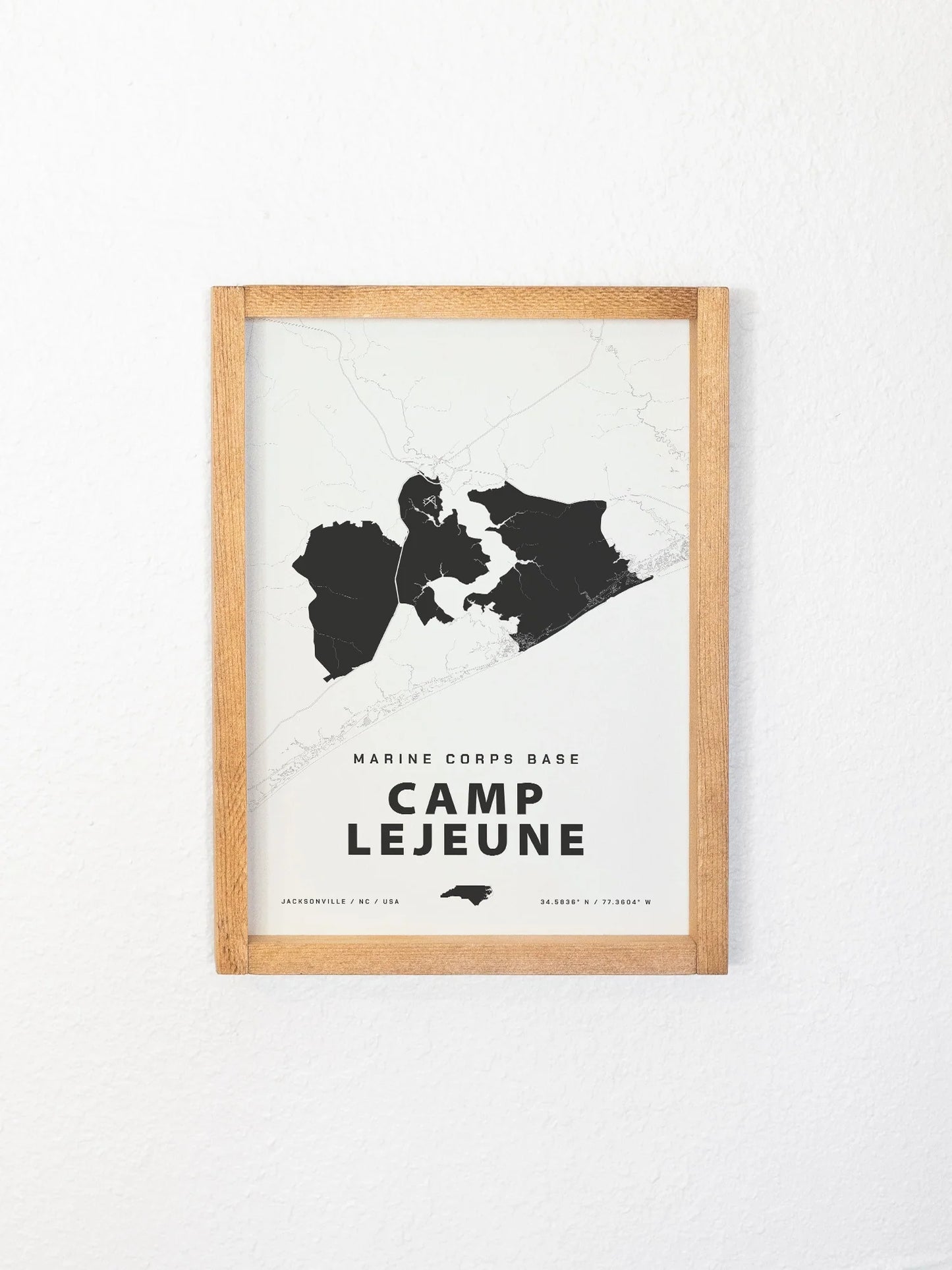 Framed Military Base Map