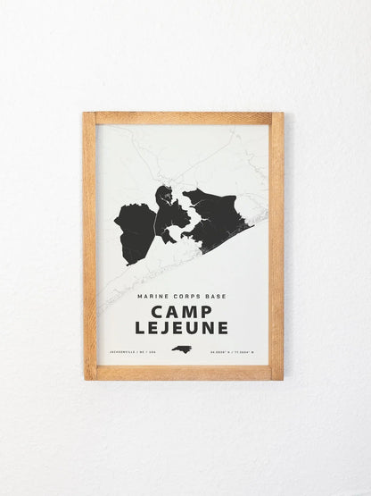 Framed Military Base Map