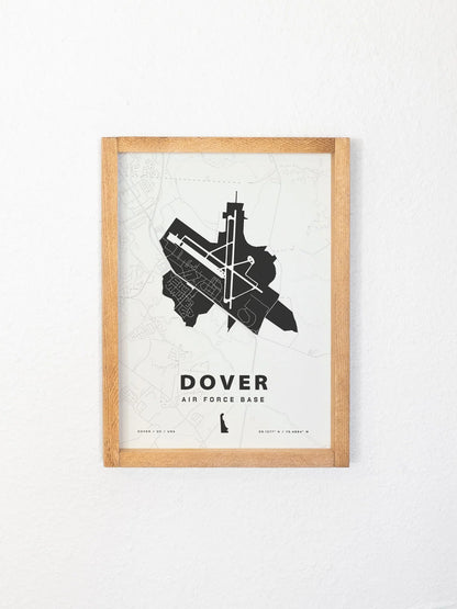 Framed Military Base Map