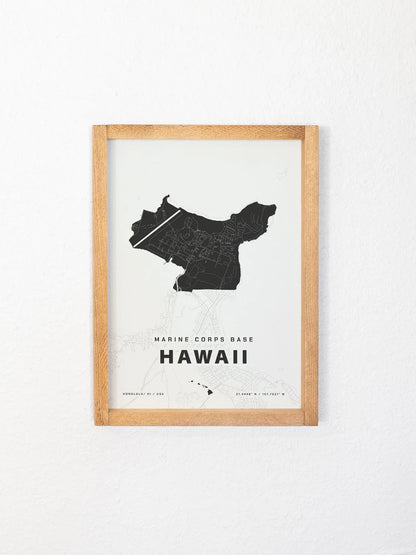 Framed Military Base Map