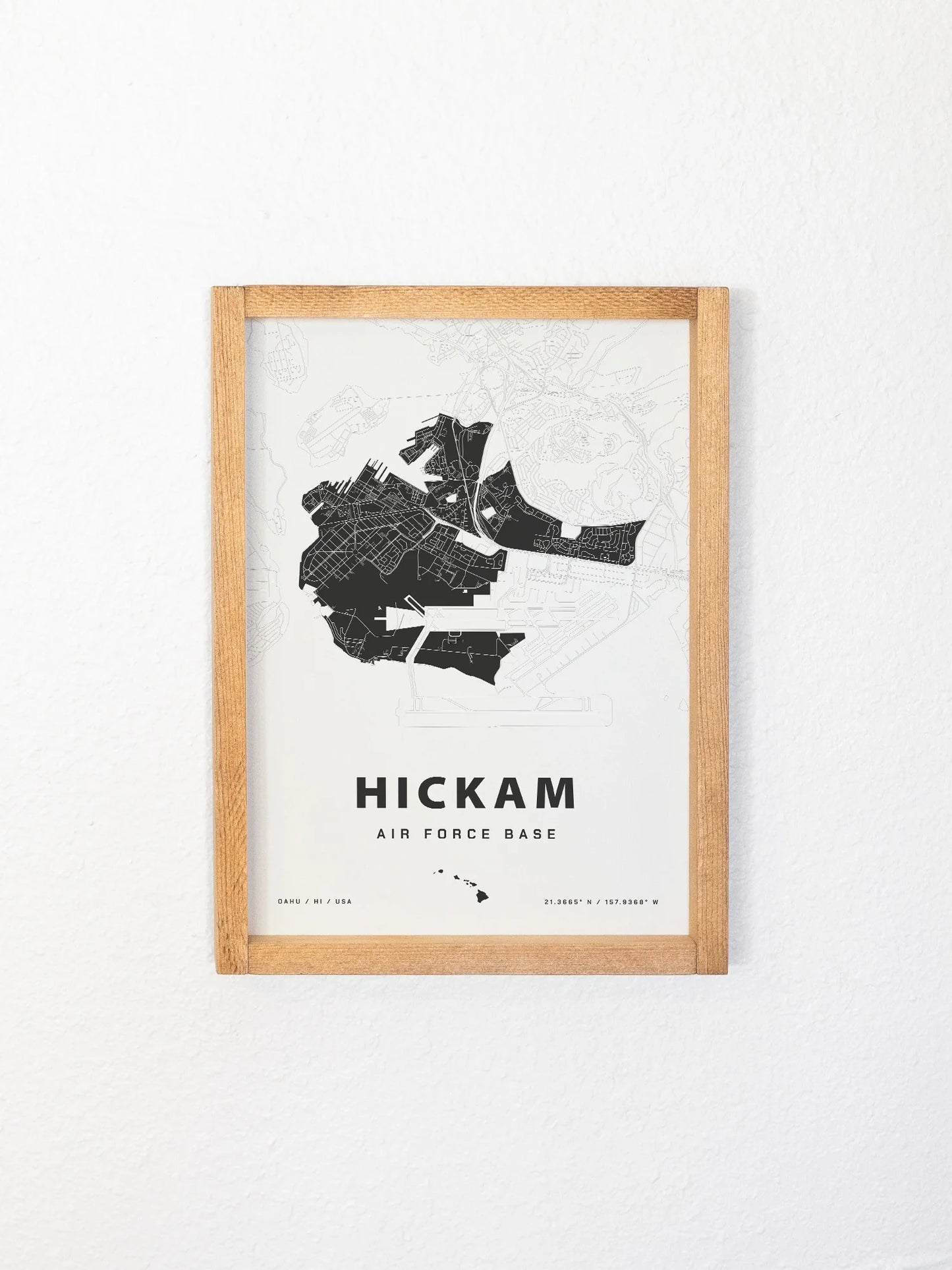 Framed Military Base Map