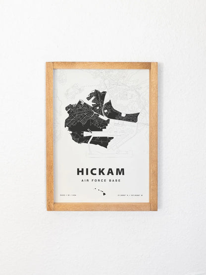 Framed Military Base Map