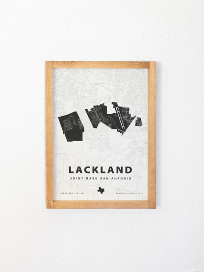 Framed Military Base Map