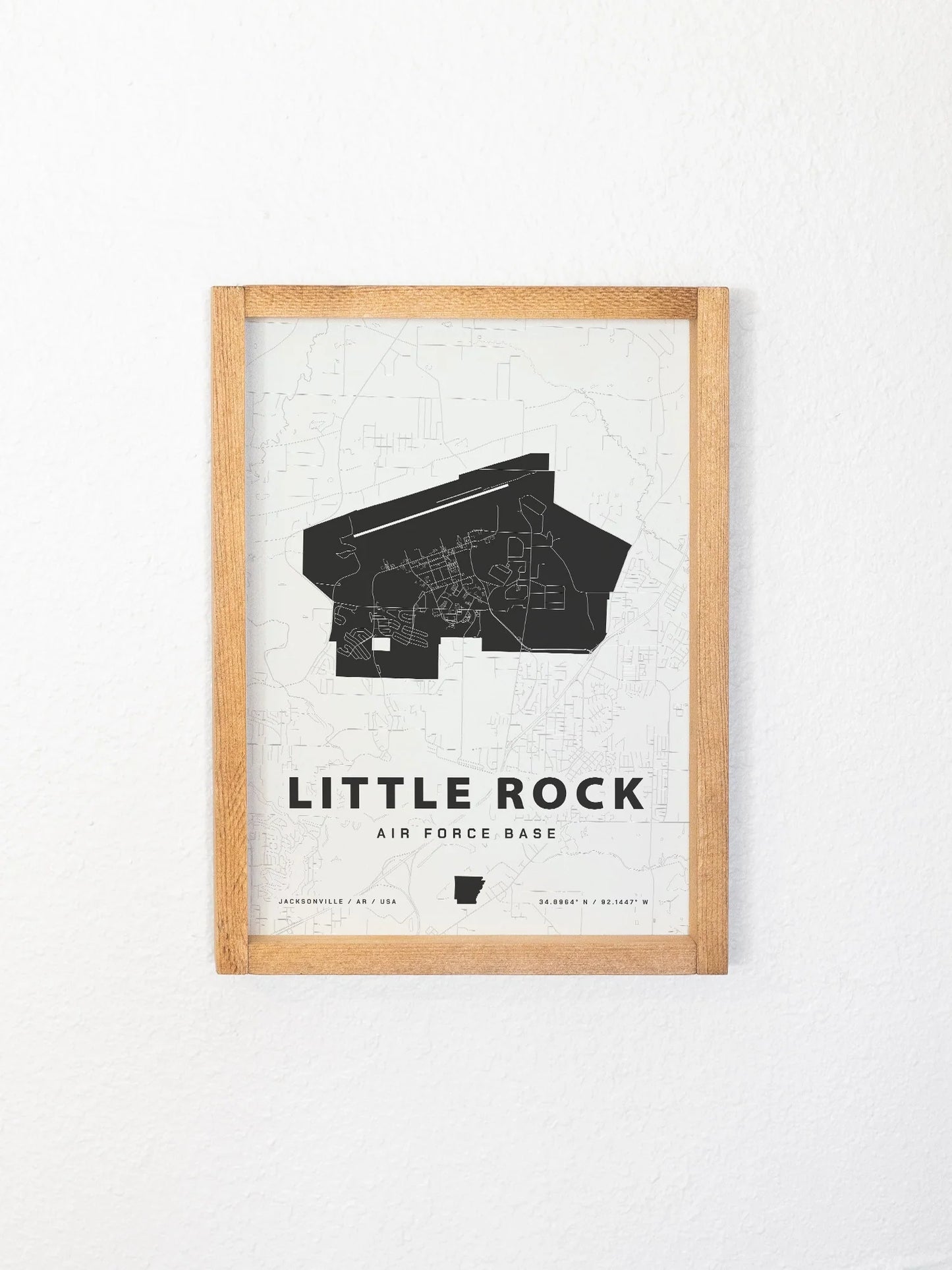 Framed Military Base Map