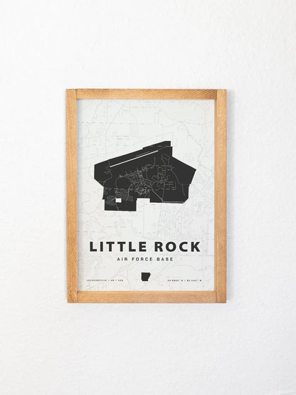 Framed Military Base Map