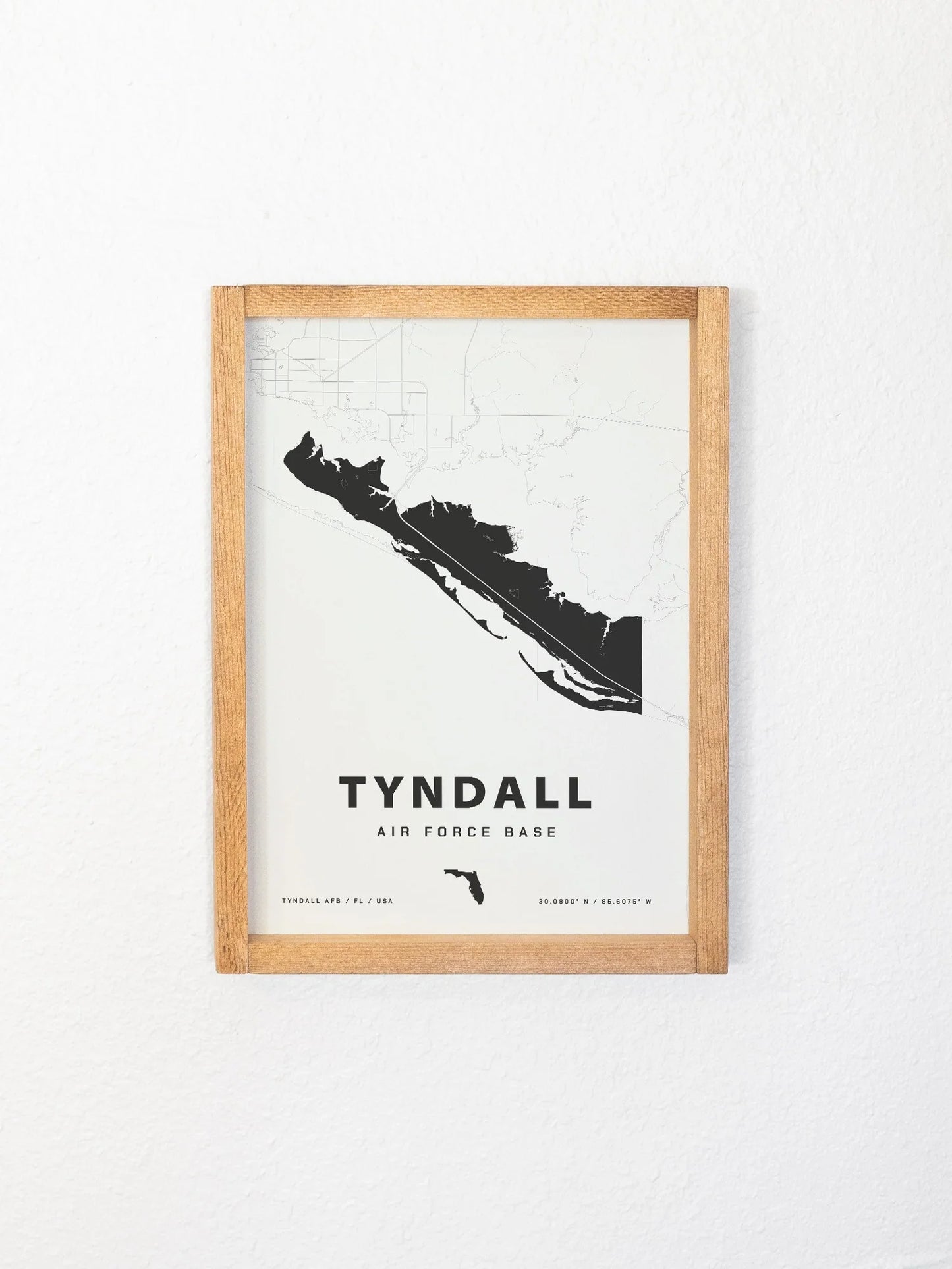 Framed Military Base Map