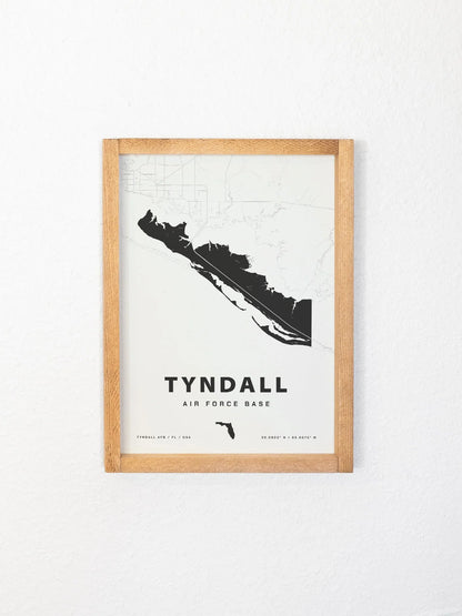 Framed Military Base Map