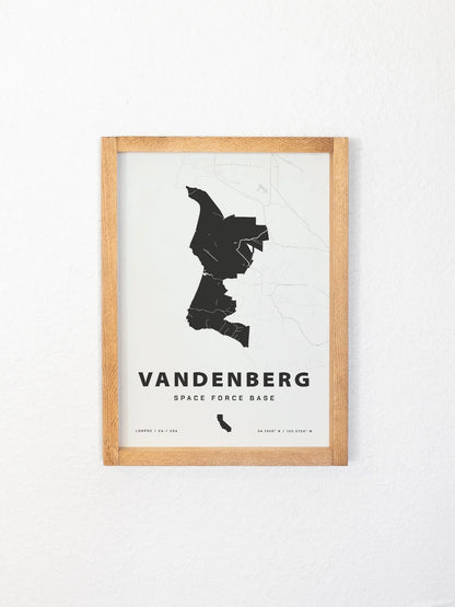 Framed Military Base Map