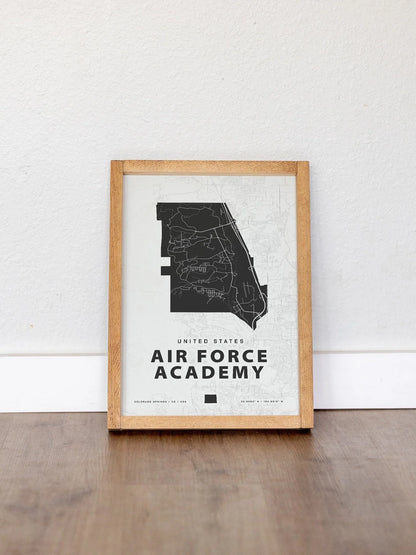 Framed Military Base Map