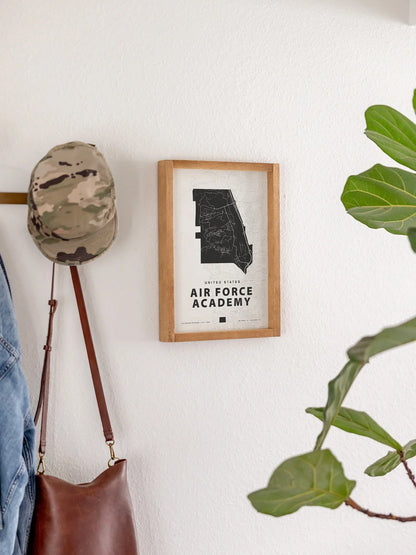 Framed Military Base Map