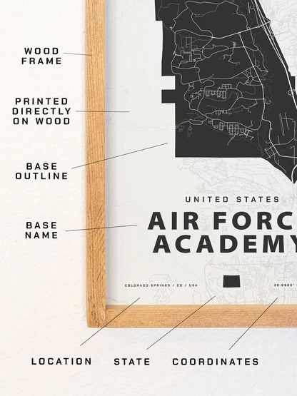 Framed Military Base Map