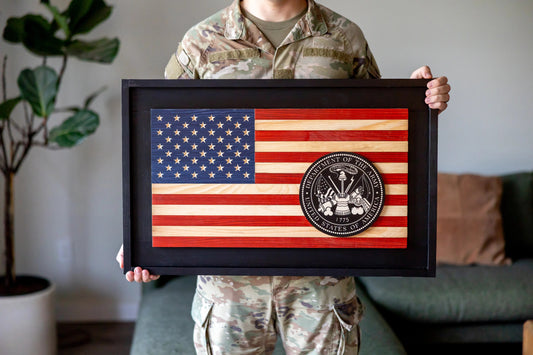 Liberty Flag with Service Branch PUC