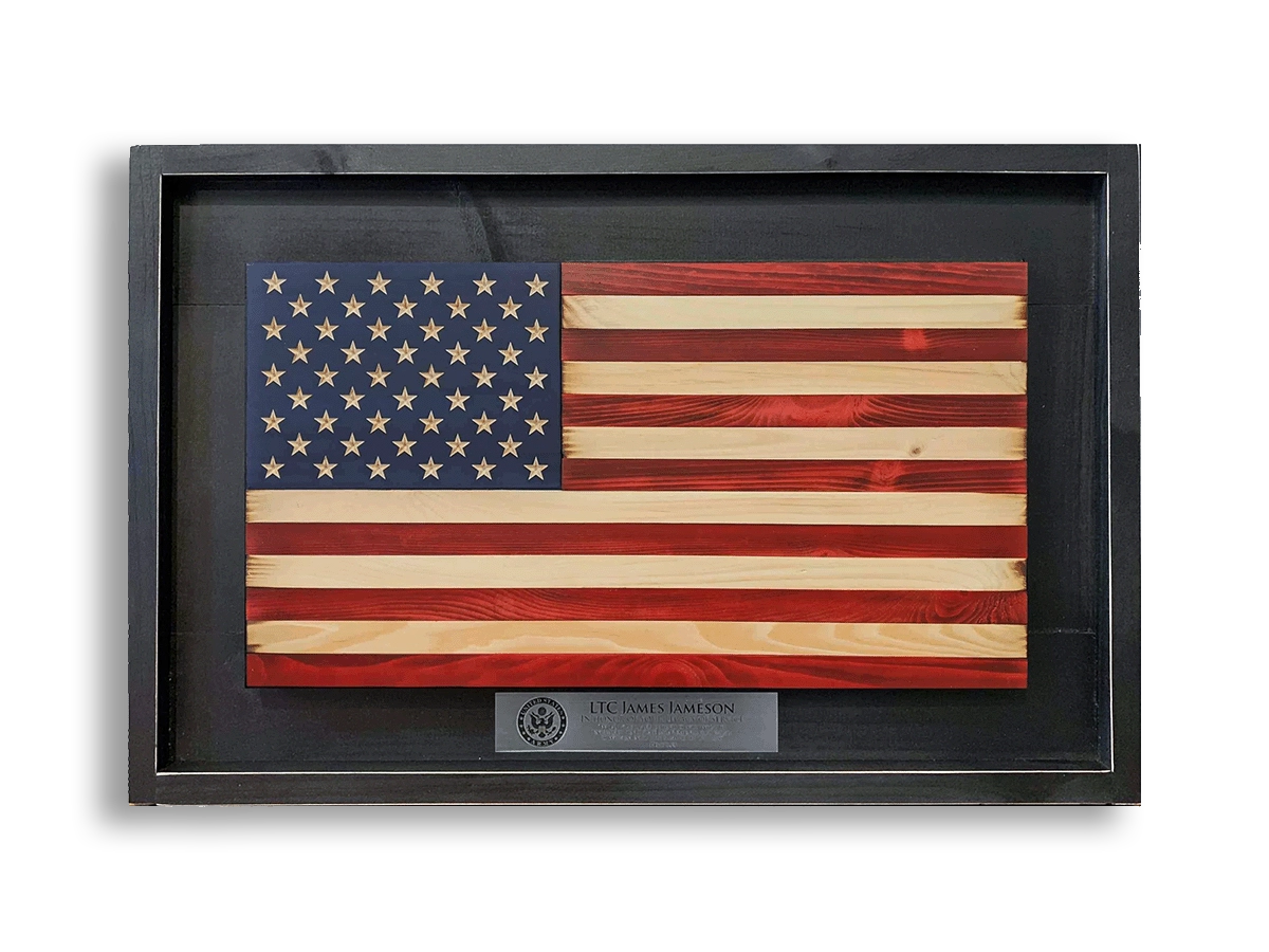 Liberty - Wooden American Flag