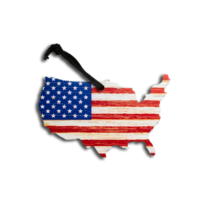 The Lower 48 American Christmas Ornament