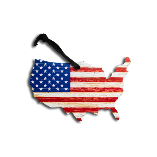 The Lower 48 American Christmas Ornament