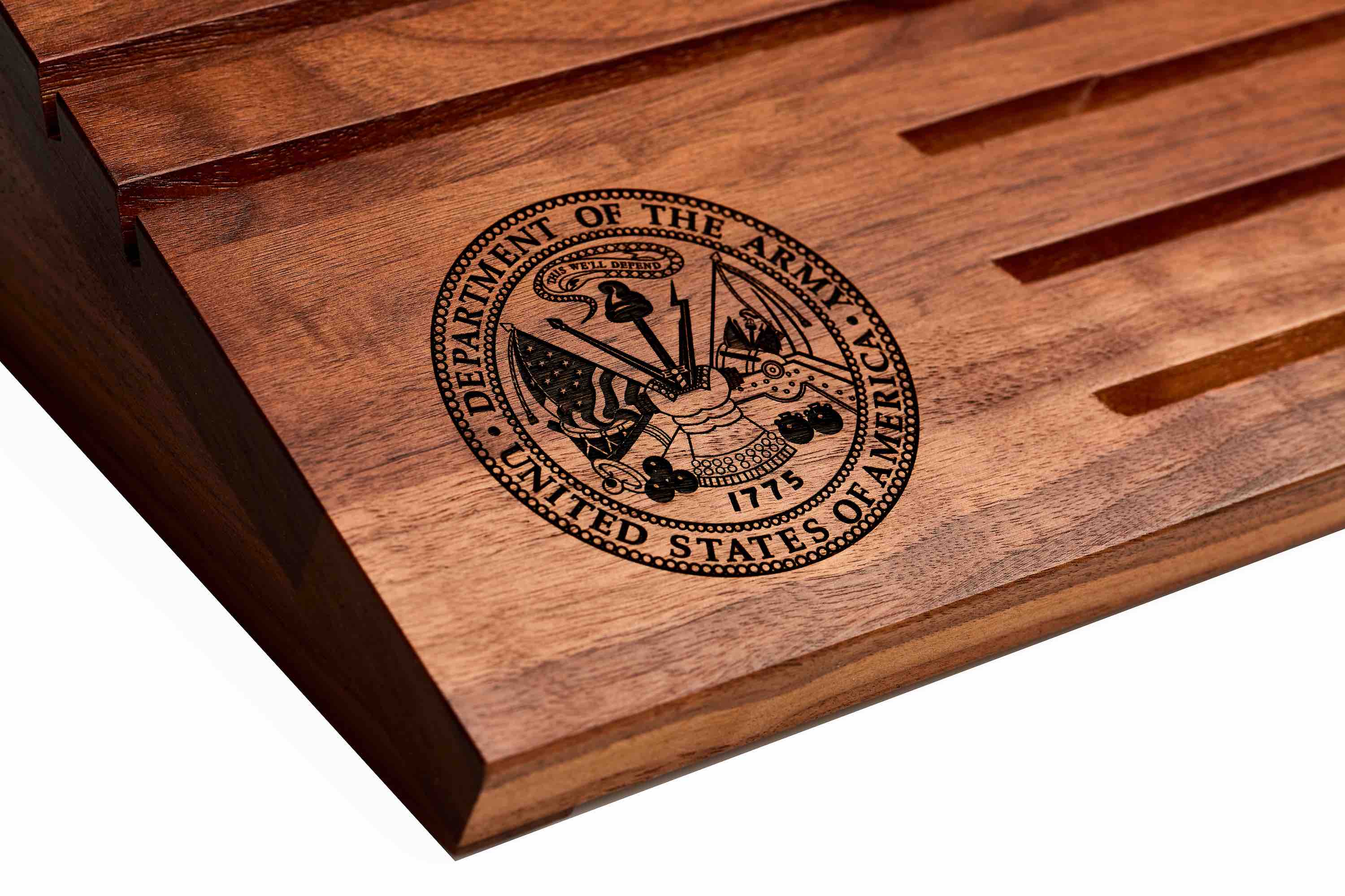 Wooden Desktop Challenge Coin Holder