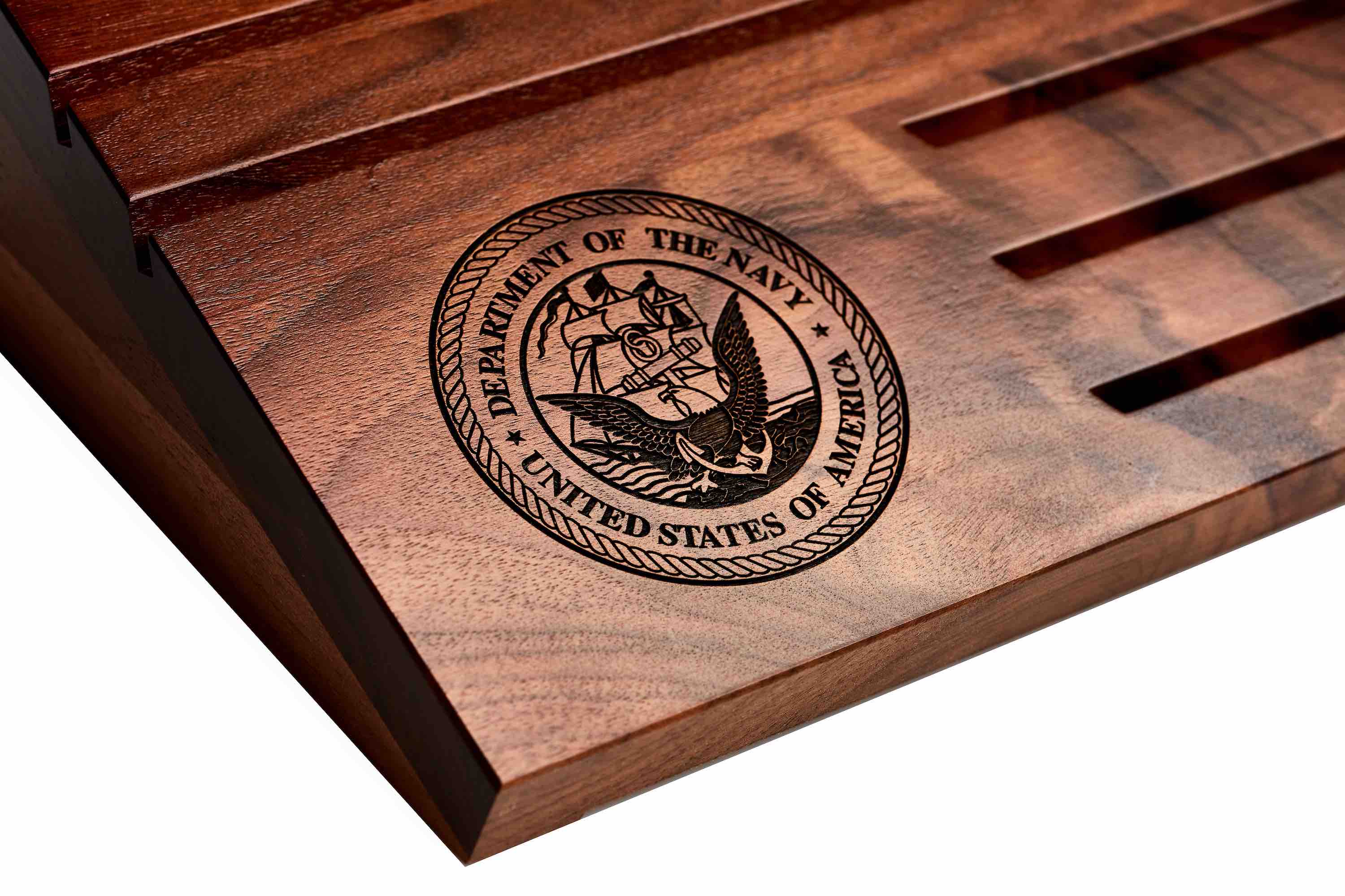 Wooden Desktop Challenge Coin Holder