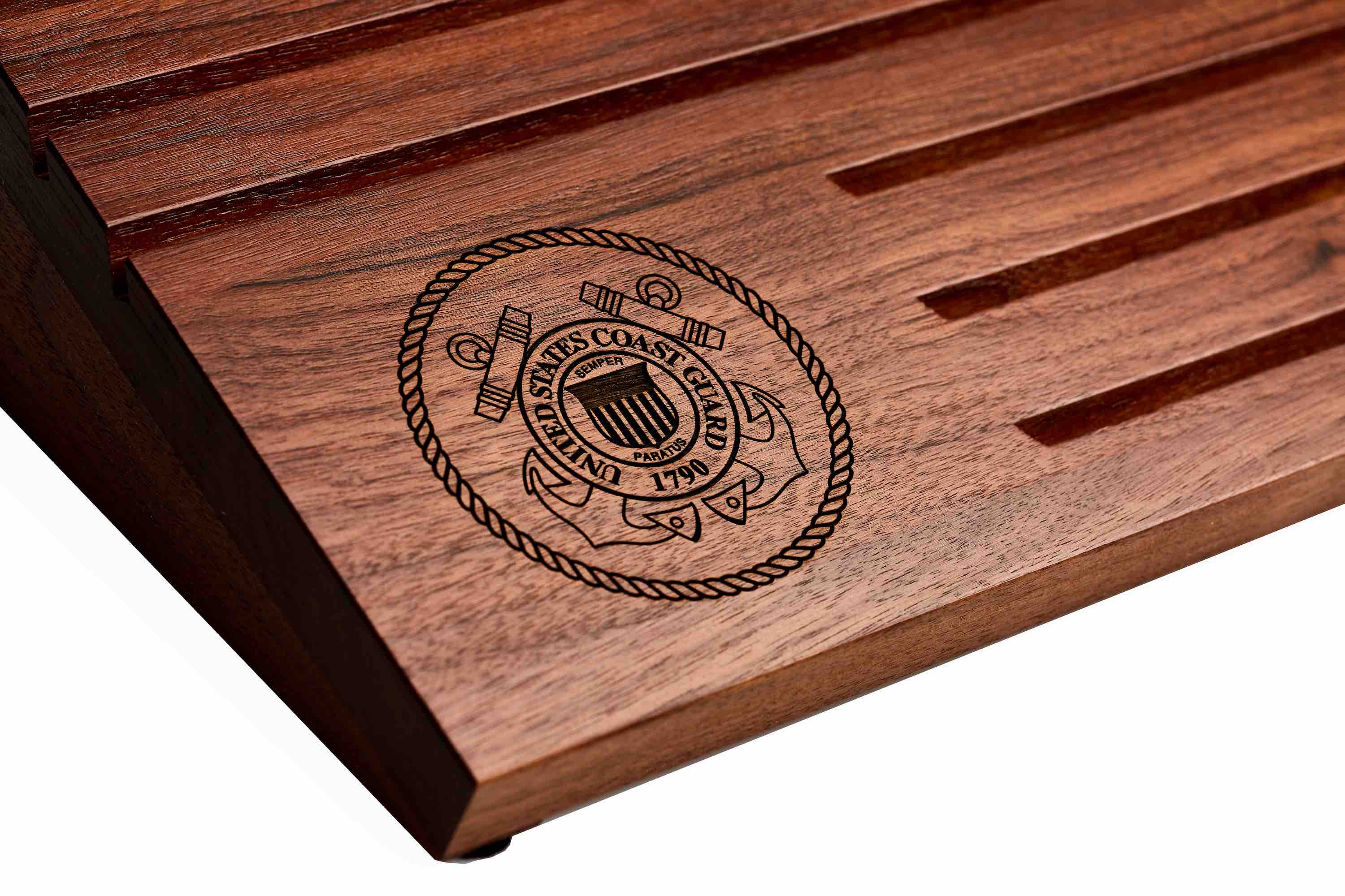 Wooden Desktop Challenge Coin Holder